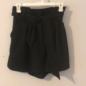Black paper bag shorts from Nordstrom!